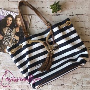 Michael Kors | Striped marina tote bag rope navy